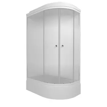 Душевая кабина Тритон Коралл-Лайт 120х80 В Щ0000068947 левая, стекло Лайт, профиль белый