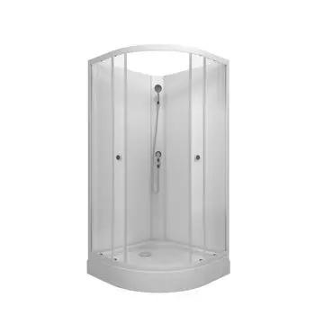 Душевая кабина Тритон Лайт 90x90 Щ0000070695 стекло узорчатое, профиль белый, без крыши