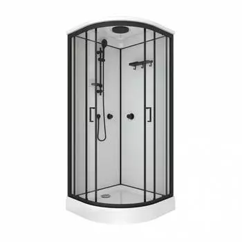 Душевая кабина Тритон Прайм-Блэк М3 90х90 Щ0000071582 стекло прозрачное, профиль черный