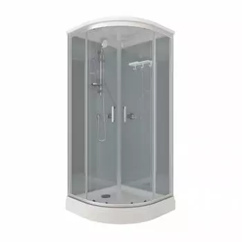 Душевая кабина Тритон Прайм-Сатин М3 90х90 А Щ0000071581 стекло прозрачное, профиль сатин