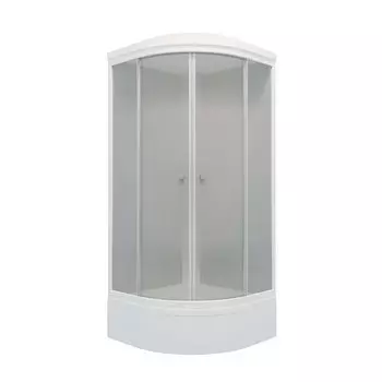 Душевая кабина Тритон Сатин 90х90 Щ0000058489 стекло матовое, профиль белый