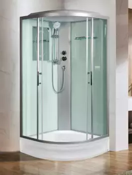 Душевая кабина WeltWasser WW500 WERRA XL 1002 100x100 стекло прозрачное, профиль хром