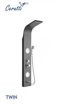 Душевая панель Ceruttispa Twin bs CT9986 с изливом, хром