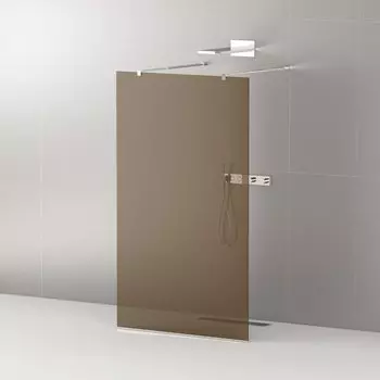 Душевая перегородка Cezares Liberta 120x195 LIBERTA-L-2-120-BR-Cr стекло бронза, профиль хром
