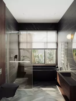 Душевая перегородка MaybahGlass Walk In 79х195 MGD-727-5у с полотенцедержателем, стекло бронза, профиль матовый хром