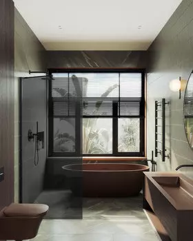 Душевая перегородка MaybahGlass Walk In 79х195 MGD-698-6ш стекло графит, профильчерный