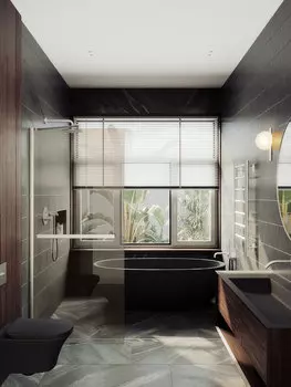 Душевая перегородка MaybahGlass Walk In 79х195 MGD-727-5ш с полотенцедержателем, стекло бронза, профиль матовый хром