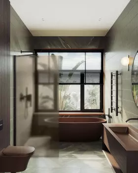 Душевая перегородка MaybahGlass Walk In 79х195 MGD-697-6ш стекло бронза матовое, профиль черный