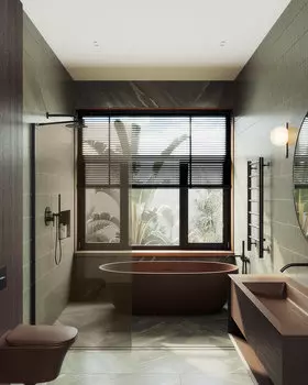 Душевая перегородка MaybahGlass Walk In 79х195 MGD-696-6ш стекло бронза, профиль черный