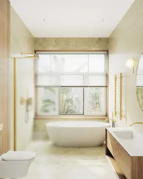 Душевая перегородка MaybahGlass Walk In 79х195 MGD-700-3ш стекло сатин, профиль золото