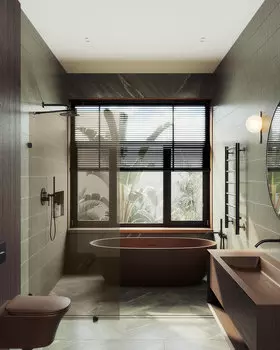 Душевая перегородка MaybahGlass Walk In 79х195 MGD-262-6 стекло бронза, коннекторы черные