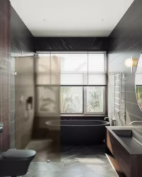 Душевая перегородка MaybahGlass Walk In 79х195 MGD-265-4 стекло бронза матовое, коннекторы хром