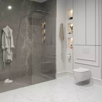 Душевая перегородка Niagara Nova 90х195 NG-663-90 стекло прозрачное, профиль хром