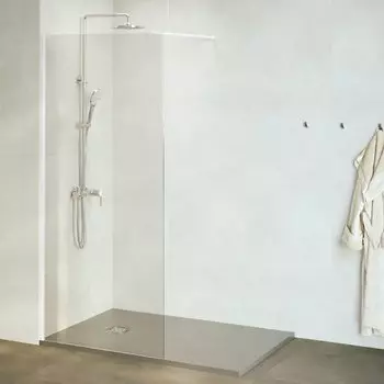 Душевая перегородка RGW Walk In 80x195 WA-010-W стекло прозрачное, профиль белый