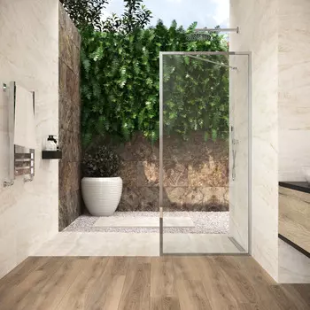 Душевая перегородка Vegas-Glass 100x200 EAF Frame 100 08 crystalvision профиль глянцевый хром, стекло crystalvision