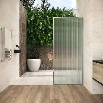 Душевая перегородка Vegas-Glass 100x200 EAF Frame 100 08 Moru профиль глянцевый хром, стекло moru