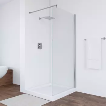 Душевая перегородка Vegas-Glass 116x200 EAF TUR NOVO 116 08 crystalvision профиль глянцевый хром, стекло crystalvision