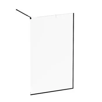 Душевая перегородка Walk In Am.Pm Func 120x200 W84WI-120-F1-BTE стекло прозрачное, профиль черный матовый