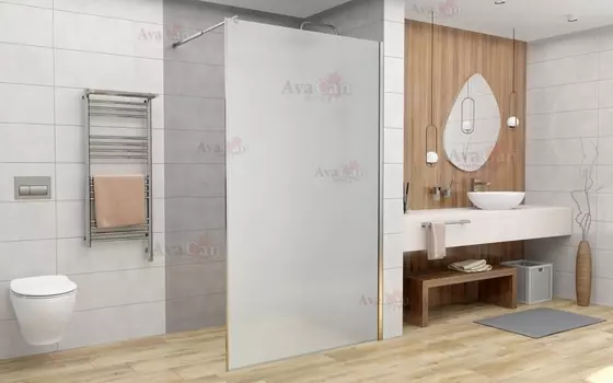 Душевая перегородка Walk In AvaCan MC110MT 110x200 стекло матовое профиль хром