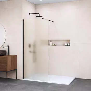 Душевая перегородка Walk-In RGW 110x195 WA-002B стекло матовое, профиль черный