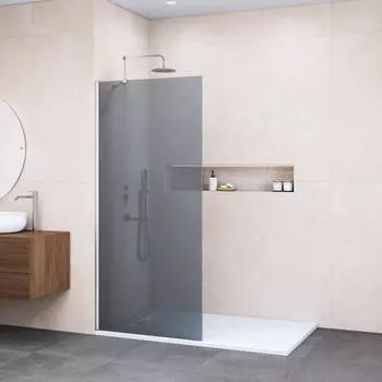 Душевая перегородка Walk-In RGW 120x195 WA-102 стекло тонированное, профиль хром