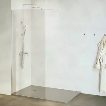 Душевая перегородка Walk-In RGW 140x195 WA-010 стекло прозрачное, профиль хром