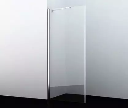 Душевая перегородка Wasserkraft Aller Walk In 90х200 10H07-RP90 стекло прозрачное, профиль хром