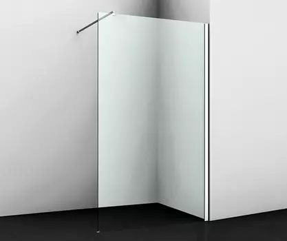 Душевая перегородка Wasserkraft Rossel Walk In 90х200 28W39 стекло прозрачное, профиль хром