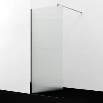 Душевая перегородка Wasserkraft Rur 100х200 30W44-FL стекло рифленое, профиль хром
