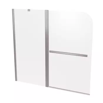 Душевая шторка на ванну Taliente 120x140 см TA-1214CP стекло прозрачное, профиль хром