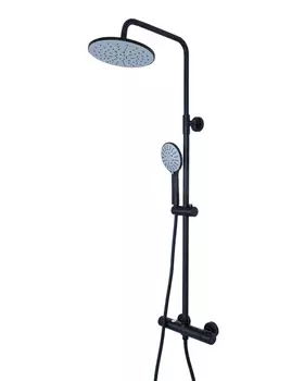 Душевая система Agger Thermo A2451244 черный матовый