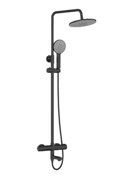 Душевая система Agger Thermo A2461144 черный матовый