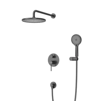 Душевая система Cezares RELAX RELAX-DSET-NOP черный матовый, со смесителем