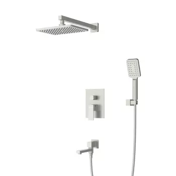 Душевая система Cezares SLIDER SLIDER-VDSET-IN сатин, со смесителем и изливом