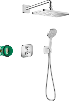 Душевая система Hansgrohe Croma 27953000 с термостатом, без излива, хром