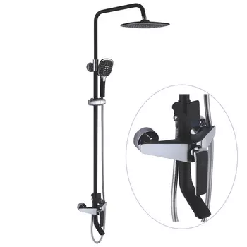 Душевая система Rose R1336H черный