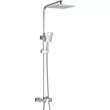 Душевая система Rose R1636F белый, хром