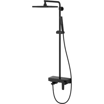 Душевая система Teska Niagara NG3580 с изливом, черная