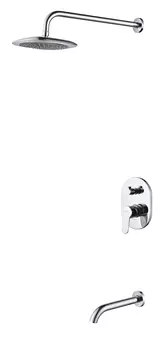 Душевая система встраиваемая D-K Rhein Marx DA1395801 с изливом, хром