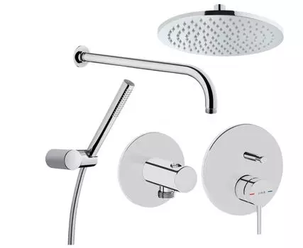 Душевая система встраиваемая Vitra Origin A49266EXP хром, со встраиваемой частью