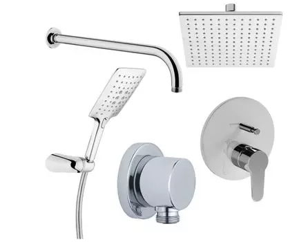 Душевая система встраиваемая Vitra Solid S A49265EXP хром, со встраиваемой частью