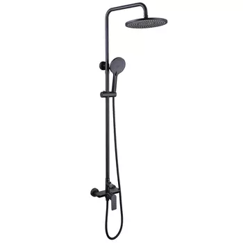 Душевая стойка Abber AF8020B черный матовый