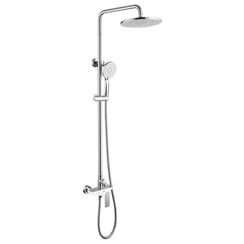 Душевая стойка Abber AF8020W белый хром