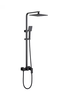 Душевая стойка Abber Daheim AF8220BL без излива, черный матовый