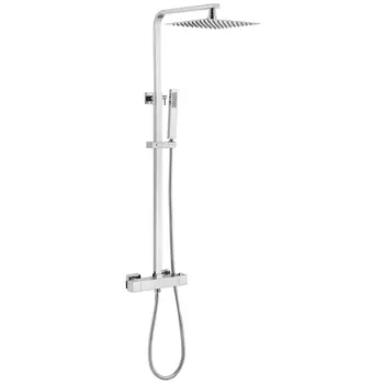Душевая стойка Abber Daheim AF8260L с термостатом без излива, хром