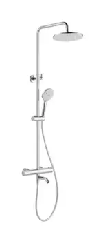 Душевая стойка Arrow AG3317SHU1CP хром, с изливом и термостатом