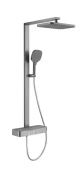 Душевая стойка Arrow AMG13GH872GG серый, с изливом и термостатом
