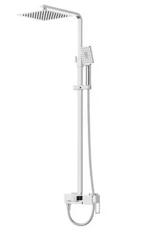 Душевая стойка BelBagno Luce LUC-VSCM-CRM со смесителем для ванны, хром