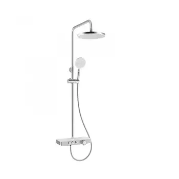 Душевая стойка Berges Morans 75001 с термостатом и изливом, хром