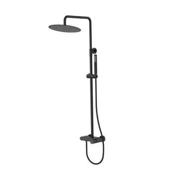 Душевая стойка Boheme STICK BLACK SPIRALE 128-BB.4 черная, без излива